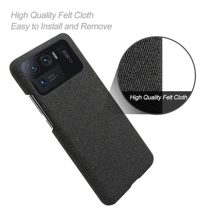 Ốp Điện Thoại Da Phối Vải Canvas Cứng Chống Rơi Cho Xiaomi Mi11 Ultra 11Ultra 11T Pro