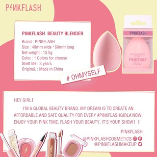 Bông Tán Kem Nền Pink Flash