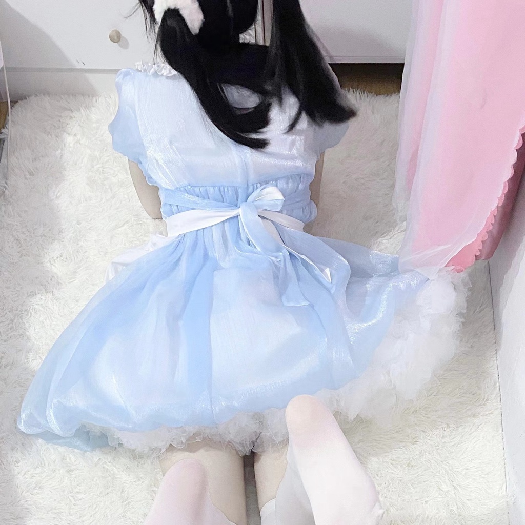 Chân váy xòe lolita mềm mại dành cho nữ