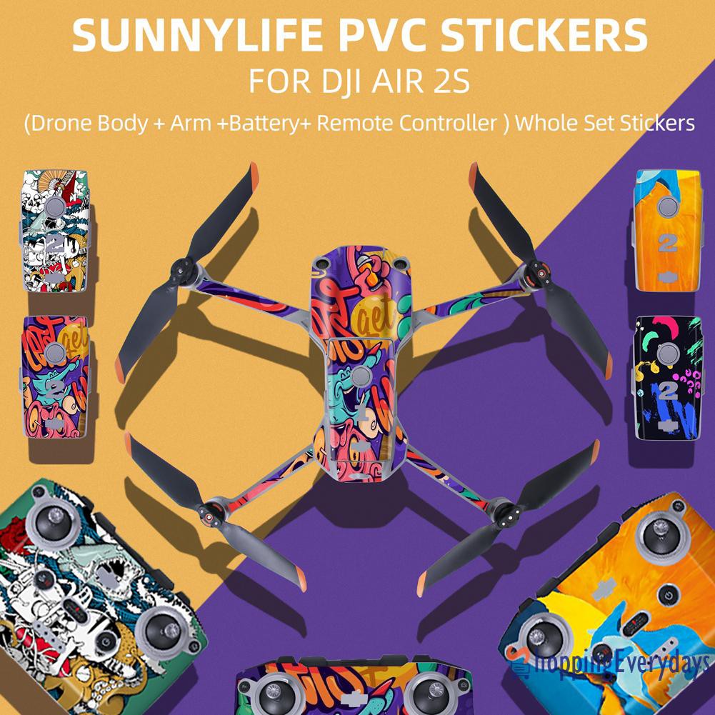 【sv】 Drone Remote Control Skin Film Stickers Protective Cover for DJI Air 2S