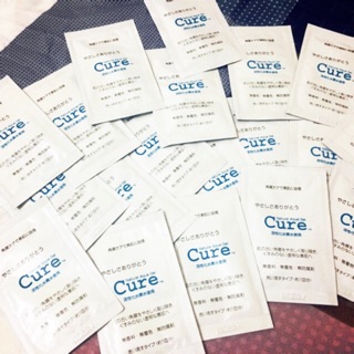 Sample tẩy da chết Cure (tẩy tế bào chết Cure natural aqua gel)