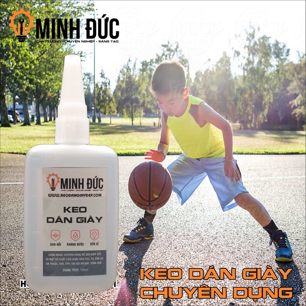 Keo dán giày Minh Đức 🚛 FREESHIP 🚛 ✔️DÁN 10 PHÚT ✔️THẨM MỸ CAO ✔️ĐÀN HỒI ✔️CHỊU NƯỚC  - 100ml - Shop Minh Đức