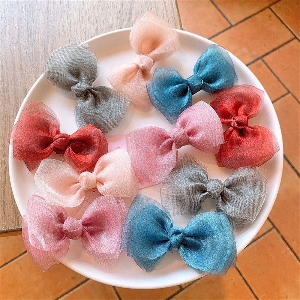 Set 2 Kẹp Tóc Nơ Xinh Xắn Ngọt Ngào Cho Bé Gái