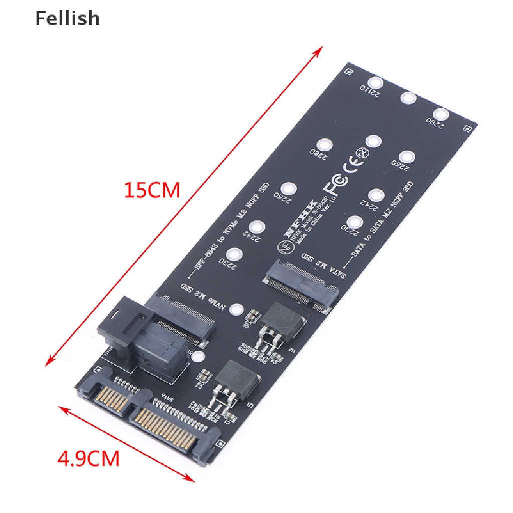 [Fellish] 22Pin SATA M.2 SSD Adapter SFF-8643 to NVMe M.2 NGFF SSD for Mainboard 436VN