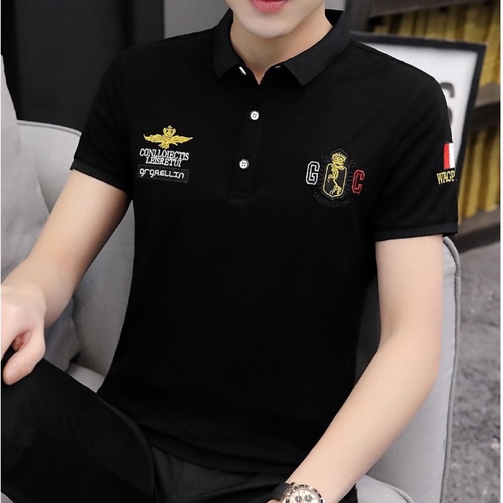 Áo thun polo CONLLERT tay ngắn form rộng unisex nam nữ Ulzzang (Ảnh thật/Có sẵn)