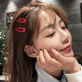 Kẹp tóc hình giọt nước nhiều màu