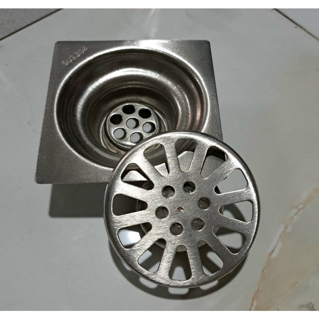 Phễu thoát sàn - hố ga chống hôi PE51 PHI 60 10x10