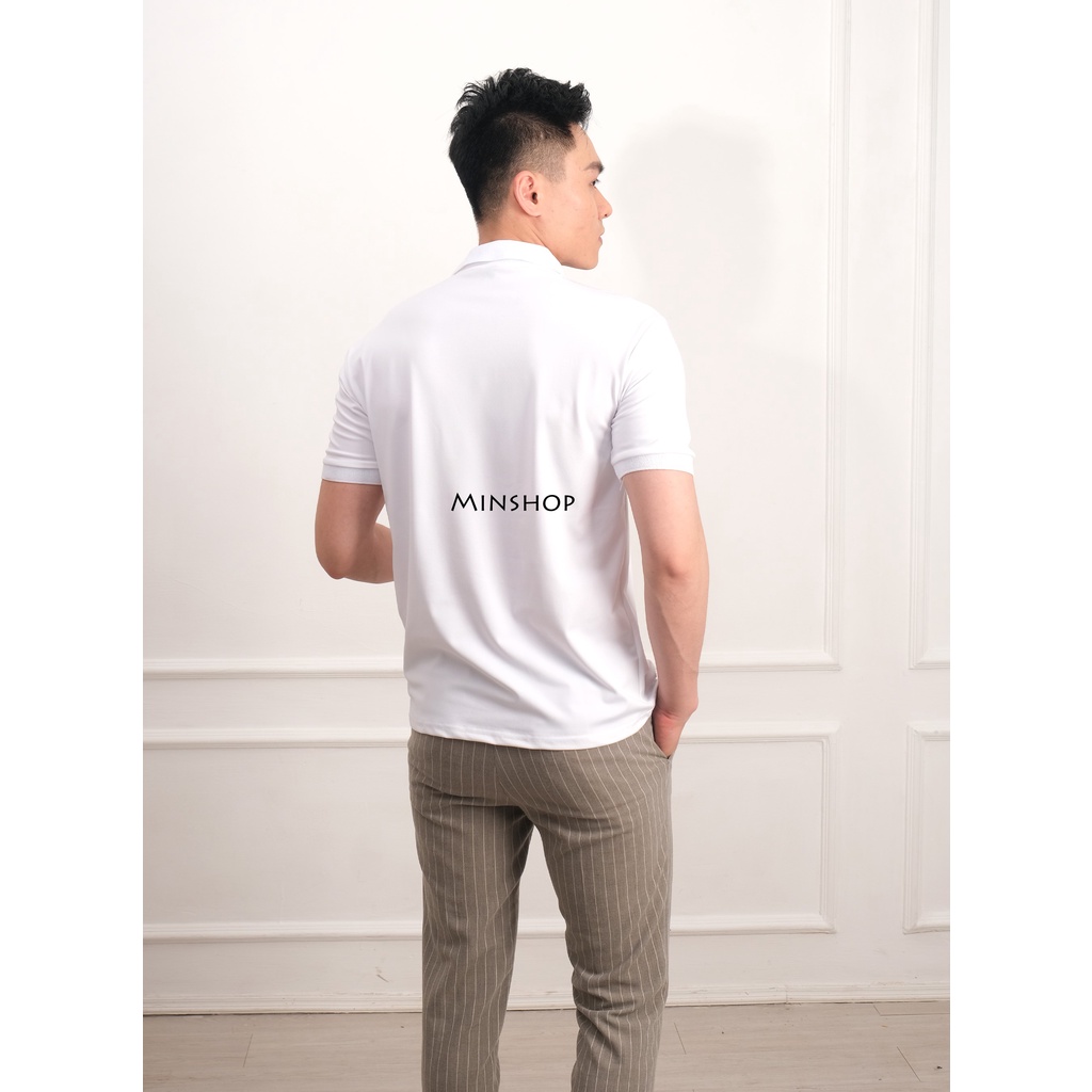 áo POLO nam cổ bẻBASSICChất liệu cá sấu cotton mềm mịn, dầy dặn cao cấp, hoạt động thoải mái, thấm hút mồ hôi