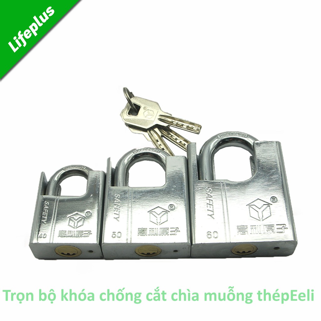 Khóa chống cắt chìa muỗng thép trằng không gỉ Eeli Atom