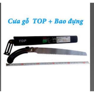 Cưa cây, cưa gỗ cầm tay 350mm Top - F890302 (có bao đựng)