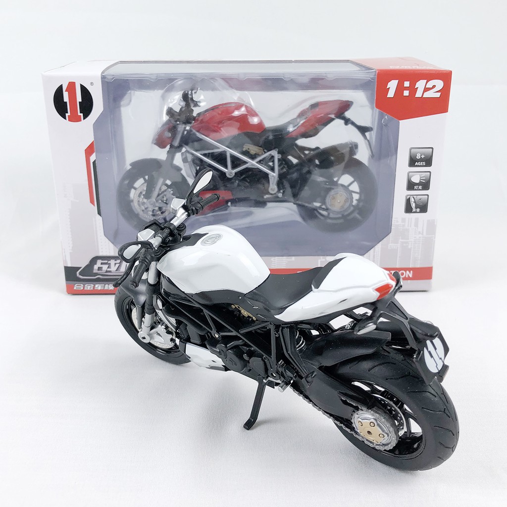 Xe mô hình moto Ducati Streetfighter tỉ lệ 1:12  hãng H1toys