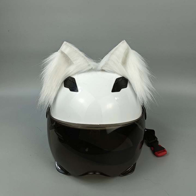 Mũ Bảo Hiểm Tai Mèo Bằng Lông Nhung Dễ Thương Xinh Xắn