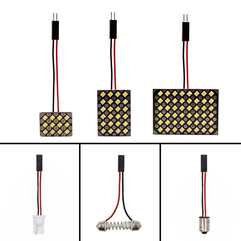 1 Đèn Led T10 W5w Cob 48SMD 12V Cho Xe Hơi