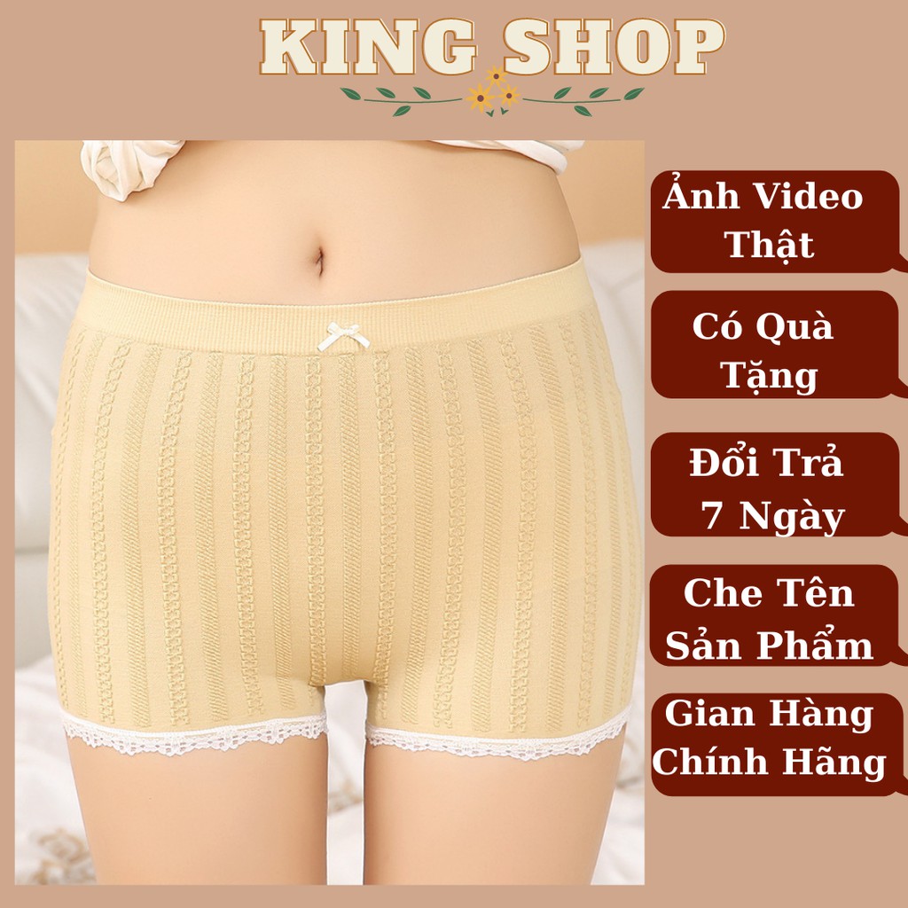 Quần Mặc Trong Váy ⭐FREESHIP⭐ Quần Mặc Váy Ngắn Coton Dệt Gân Cao Cấp V450