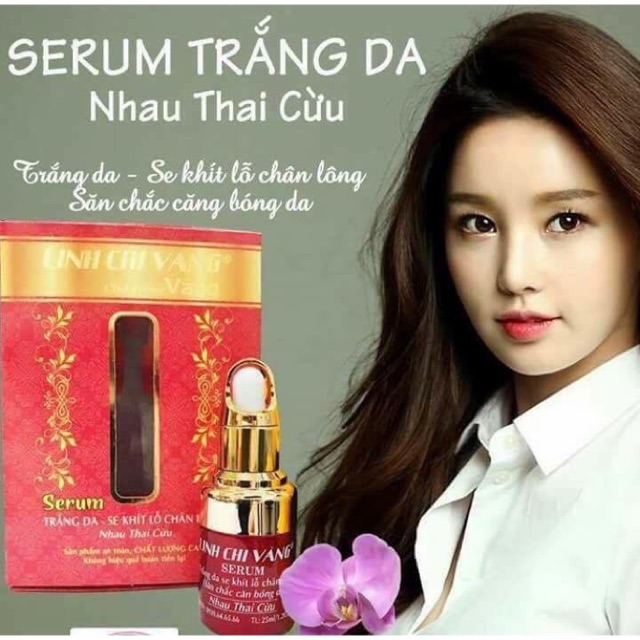 Serum trắng da linh chi vàng