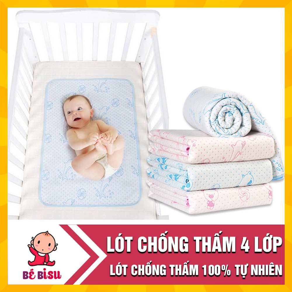 Tấm lót chống thấm 4 lớp dày dặn cao cấp ( 50x70cm)