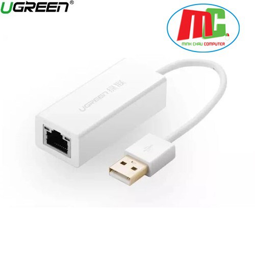 Cáp Chuyển USB 2.0 Sang Lan RJ45 Ugreen 20253 - Hàng Chính Hãng