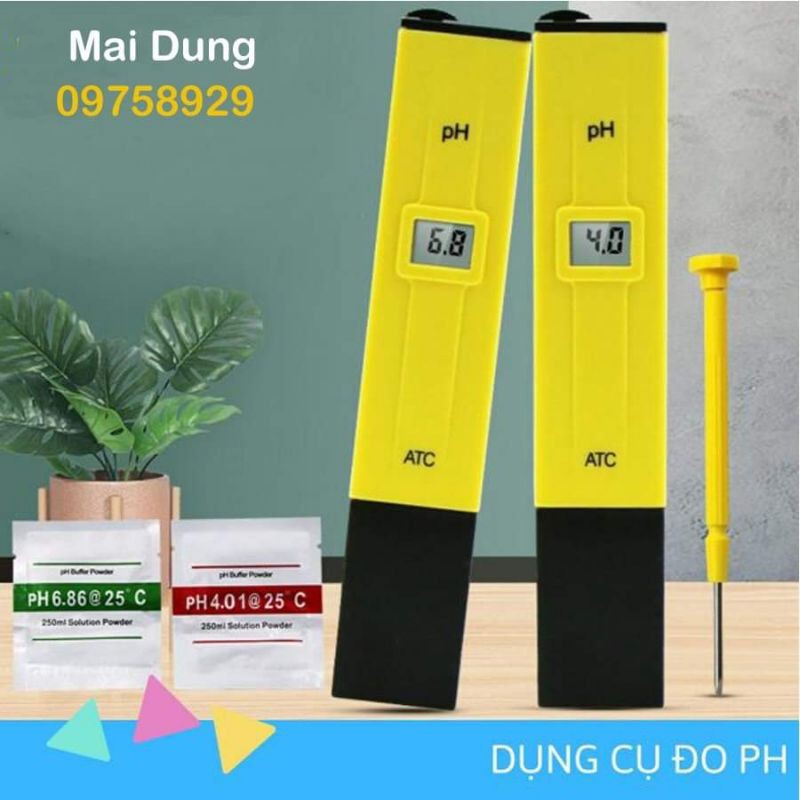 Bút đo độ pH cho nước , khi nuôi ốc , ếch , cá , lươn ( hàng chính hãng )