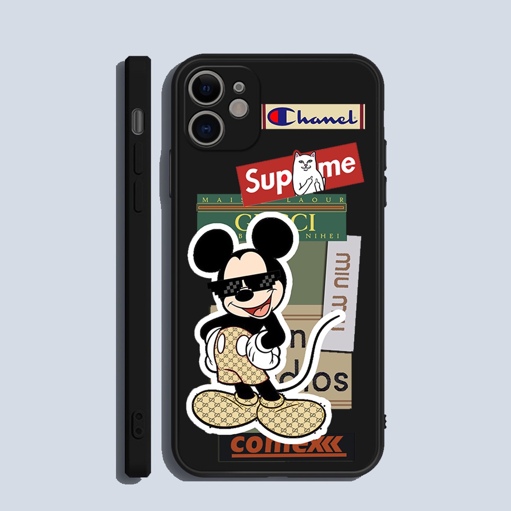 Ốp Lưng Cạnh Vuông IPhone Hình Superme. BVC Cho Iphone6/6s/7/8/7plus/8plus/6plus/6splus/11/11pro