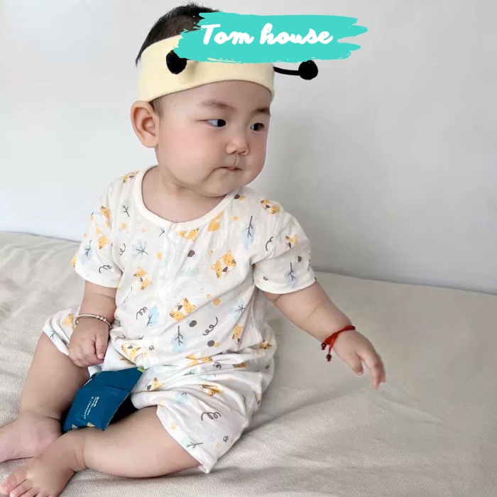 Bộ Đồ Liền Thân Cúc Giữa Cho Bé Trai Bé Gái Sơ Sinh 𝟐𝟔𝐁𝐃𝐃𝐔