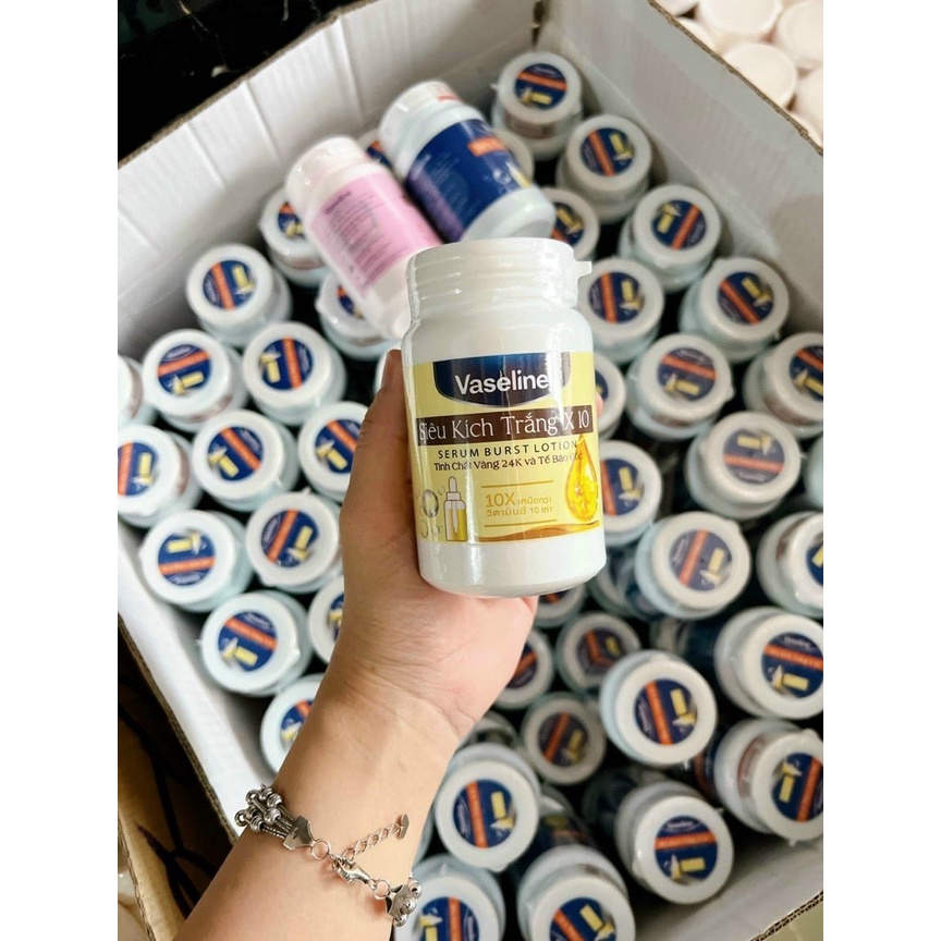 Kem Body Siêu Kích Trắng Vaseline 250g