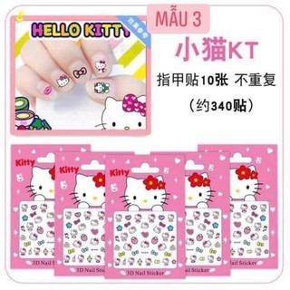 Dán móng tay , Set Dán Móng Tay Siêu Kute nhiều hình dễ thương cho bé gái