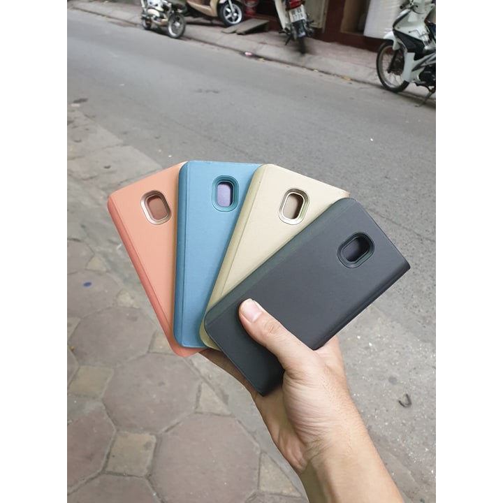 Bao da tráng gương Clear View Standing J3 pro