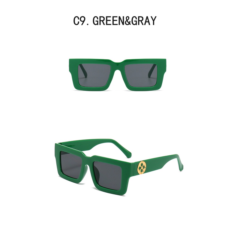 Kính Mát Gọng Vuông Chống Tia UV400 Thiết Kế Mới Thời Trang Cho Cả Nam Và Nữ