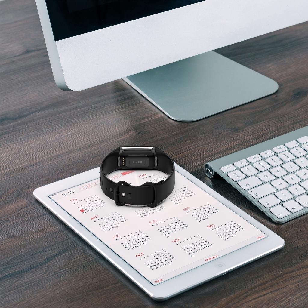Dây đeo silicon mềm cho đồng hồ thông minh Fitbit Charge 5