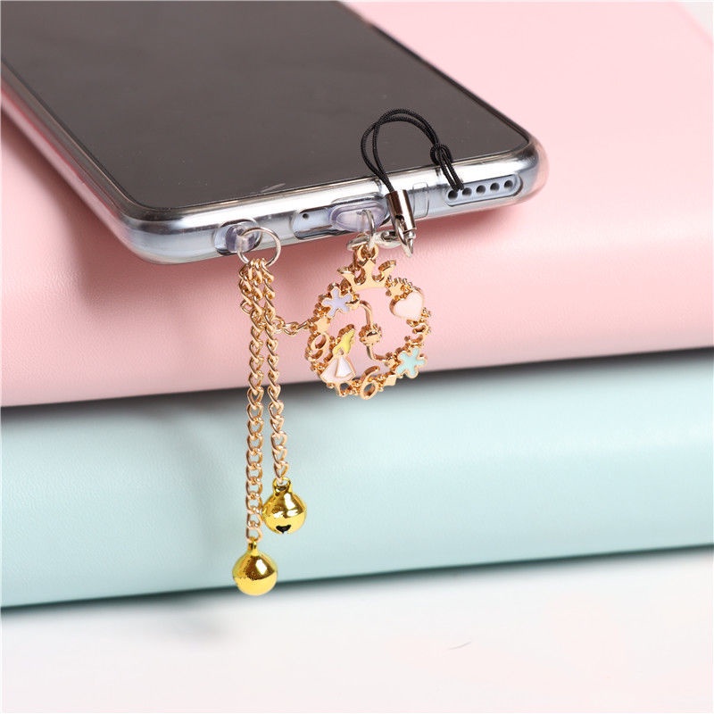 Phích Cắm Chống Bụi Hình Chuông Lisi Một Mảnh Nhỏ Dễ Thương Thông Dụng Gắn Phích Cắm Sạc Tai Nghe Cho Cặp Đôi