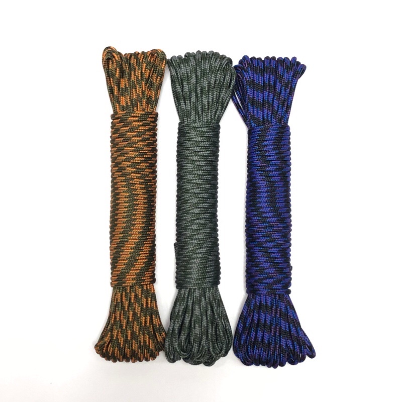 5-&gt;20 mét - Dây Dù tròn 1.5mm họa tiết ấn tượng dùng làm macrame, trang trí, thả diều