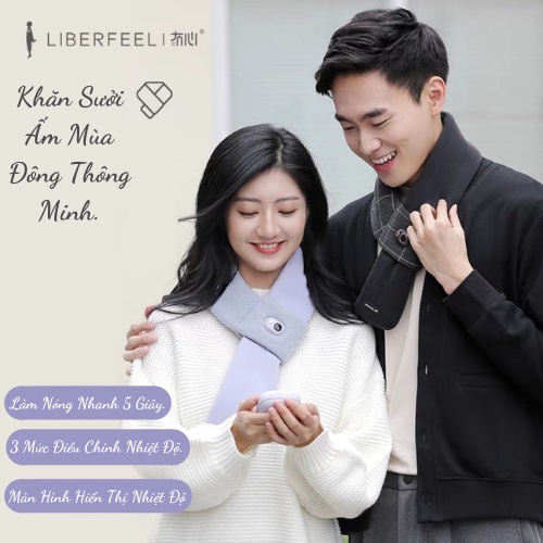 Khăn Choàng Sưởi Ấm Thông Minh Liberfeel Made By Xiaomi Làm Nóng Siêu Tốc (Chính Hãng)