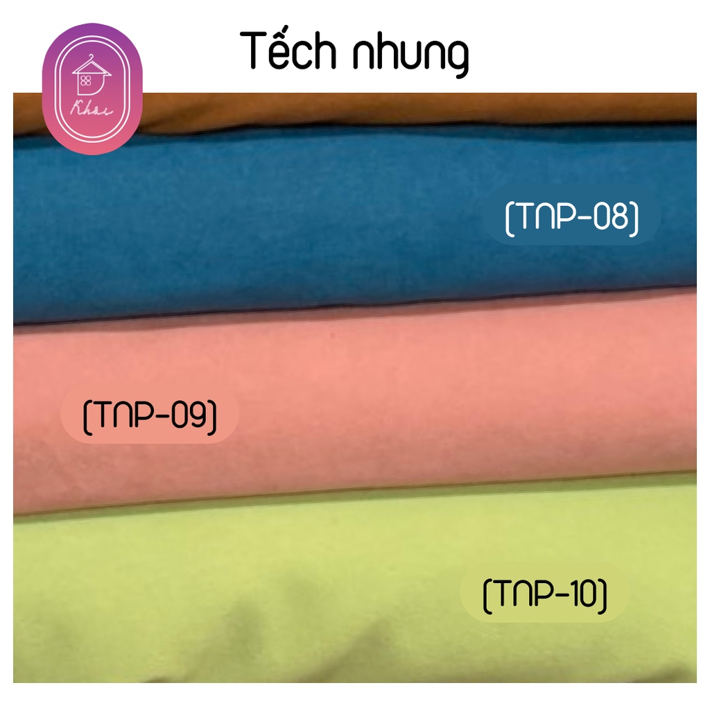 Vải tếch nhung hàng thu đông mới về may áo, váy lên form cực đẹp
