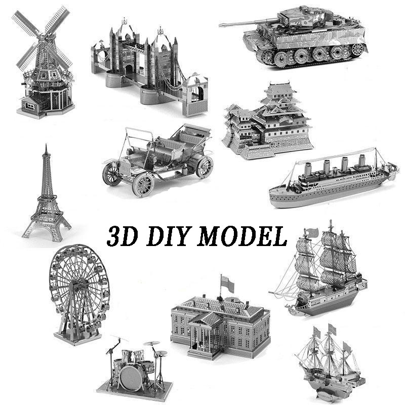 Bộ Đồ Chơi Lắp Ghép 3d Bằng Thép Nano Ánh Kim Cho Trẻ Em