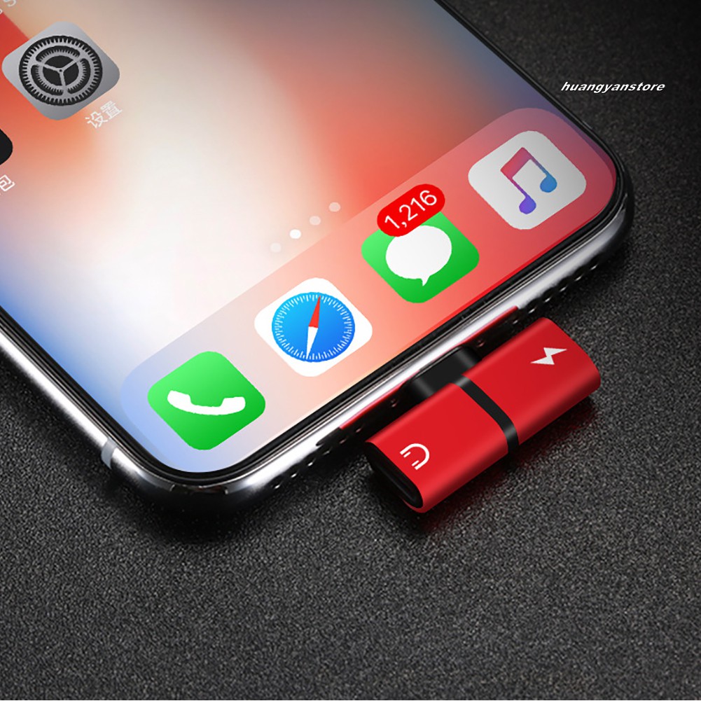 Đầu Chia Cổng Sạc Và Tai Nghe Cho Iphone X 7 8 Plus