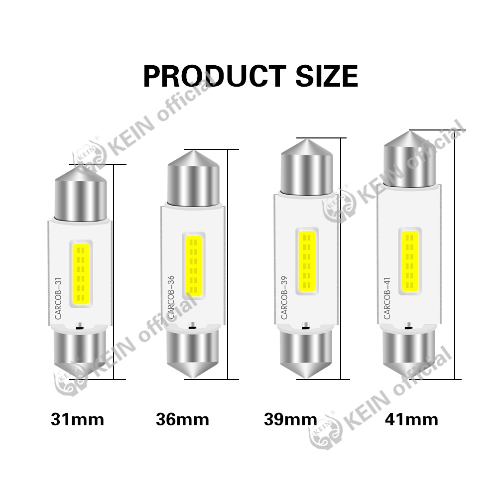 Đèn Led COB 2021 31mm 36mm 39mm 41mm Cao Cấp Ánh Sáng Trắng Gắn Bên Trong Xe Hơi