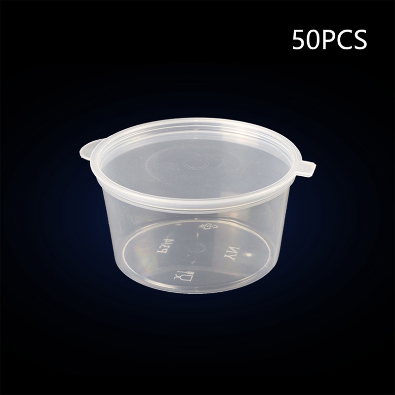 Bộ 50 Hộp Nhựa Trong Suốt Đựng Nước Chấm