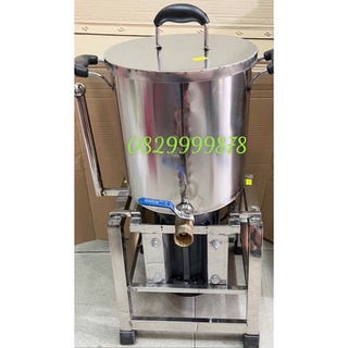 Máy Xay ( Nồi ) Rau Má INOX 304  2HP ( dây Đồng ) Chân inox