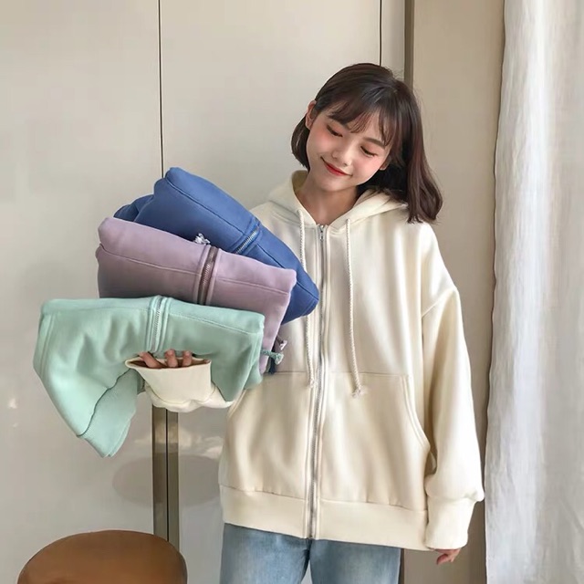 (ORDER) Áo khoác basic trơn phong cách hàn quốc