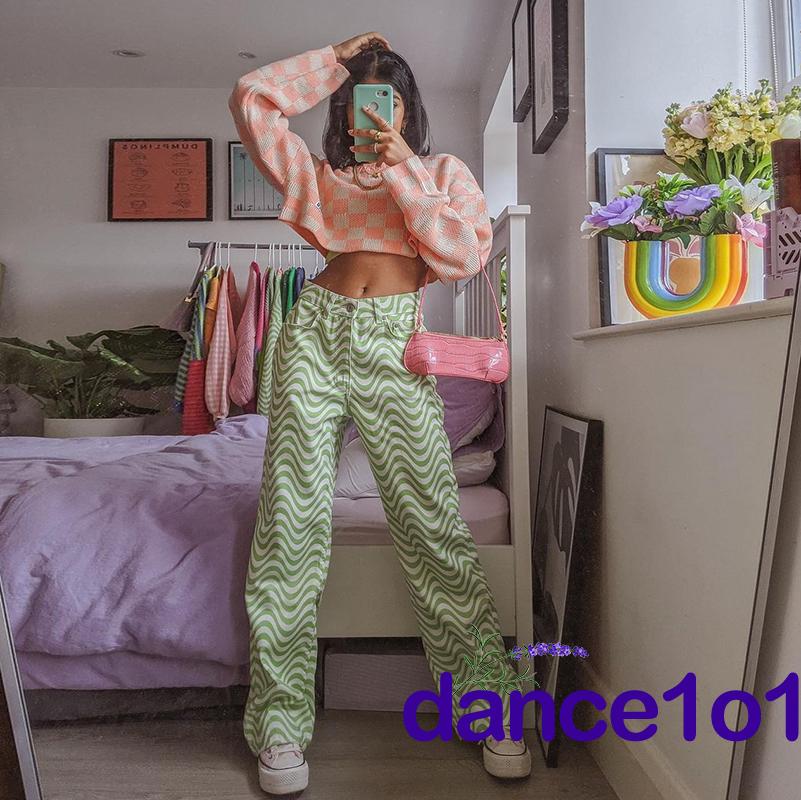 Quần Dài Nữ In Hoa Bồ Công Anh Thời Trang