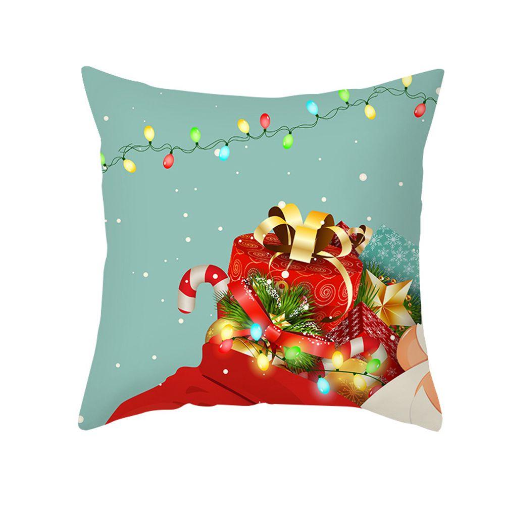 CONOPERY Vỏ Gối In Họa Tiết Ông Già Noel Trang Trí Giáng Sinh