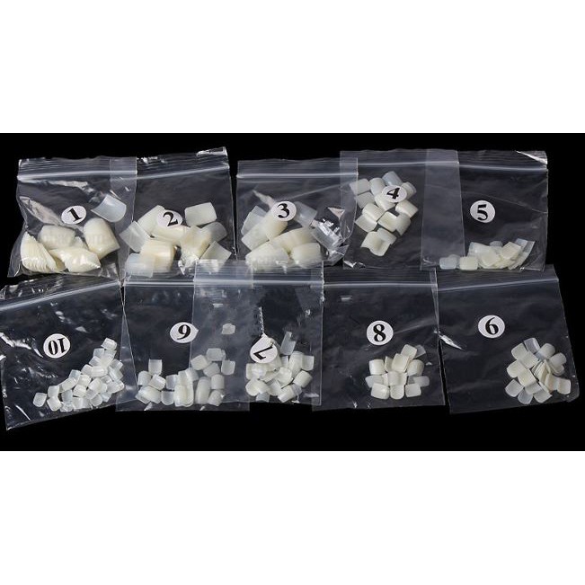 Móng chân giả đủ size gói 500pcs