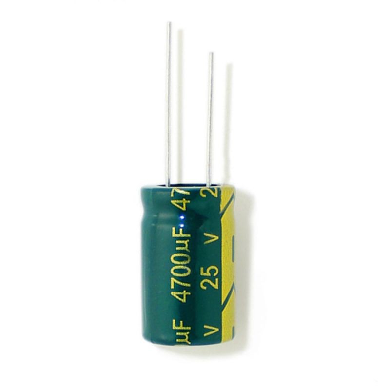 yal 5pcs 25V 4700UF Electrolytic Capacitor High Frequency Low Resistance for TV