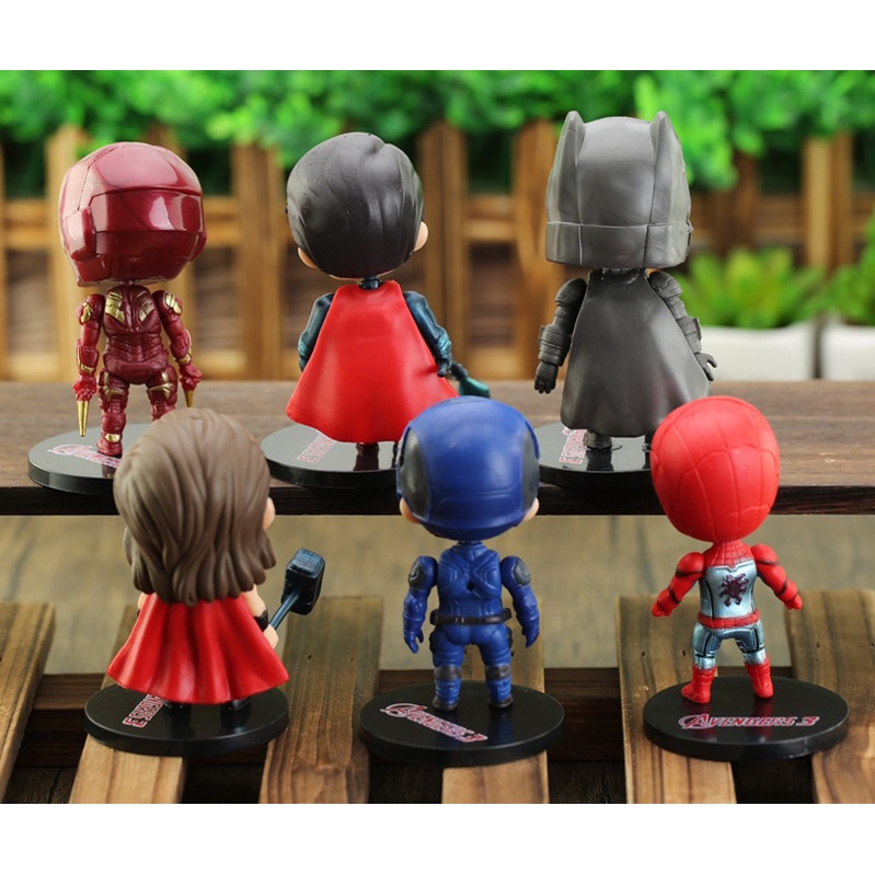 Mô hình để bàn Ironman, Spider man, Thor, Batman, Marvel, DC Iron Bat