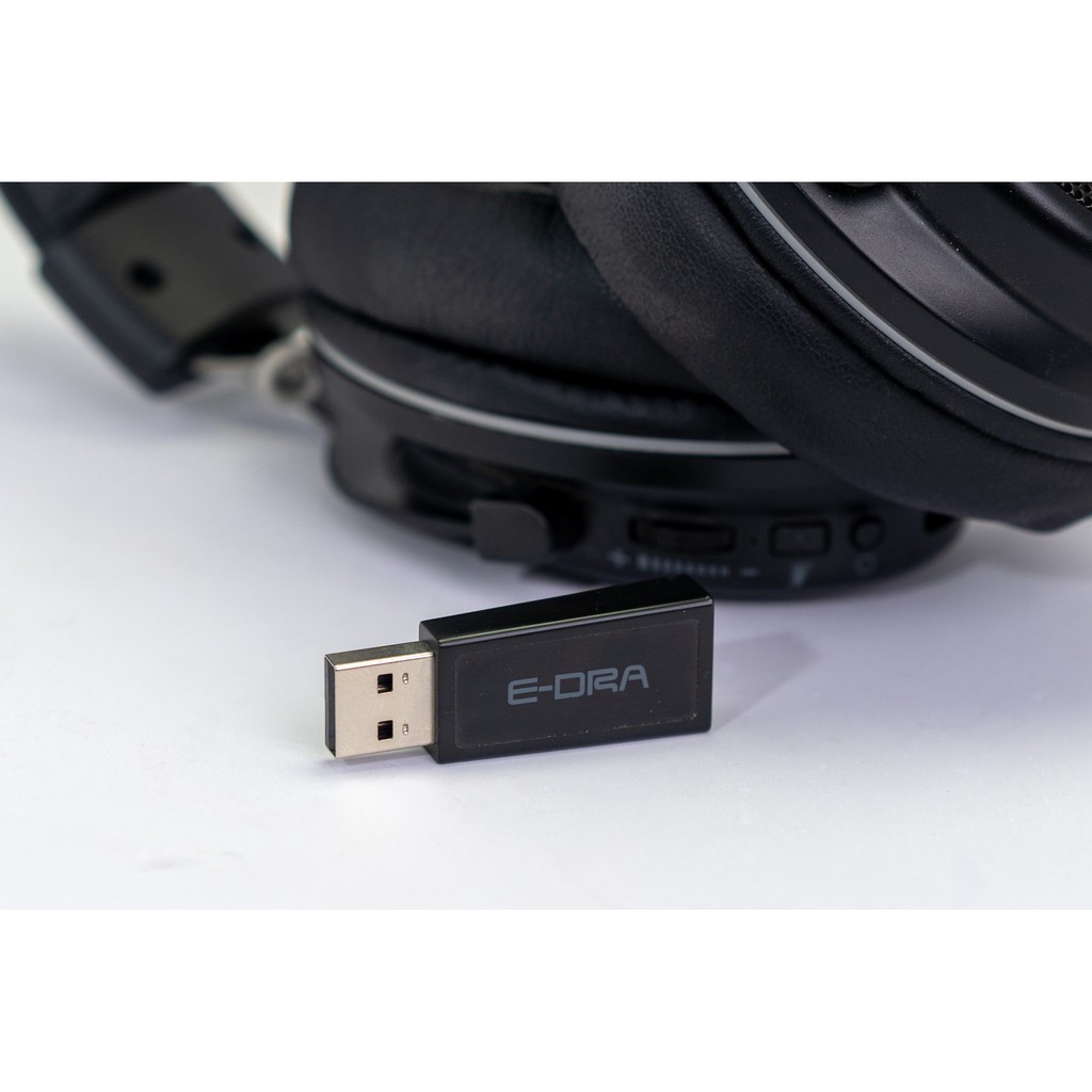 Tai Nghe Không Dây Gaming Edra EH493W NOOB - Mic liền - Sạc Dây Type C - Bảo Hành 24 Tháng