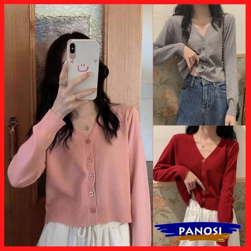 Áo khoác len cardigan nữ chất len lông thỏ mềm mại dày dặn hàng đẹp PANOSI - A77