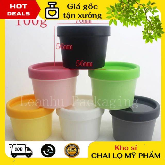 Hủ Đựng Kem ❤ GIÁ TẬN GỐC ❤ Hủ Ly Thái 100g/200g - hủ nhựa chiết mỹ phẩm , phụ kiện du lịch