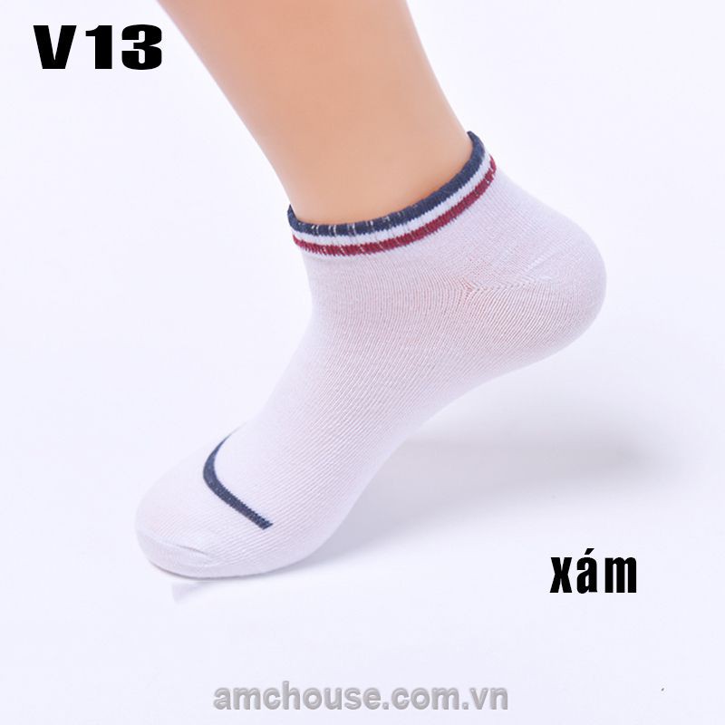 Tất nam, vớ namm cổ thấp mũi sọc V13