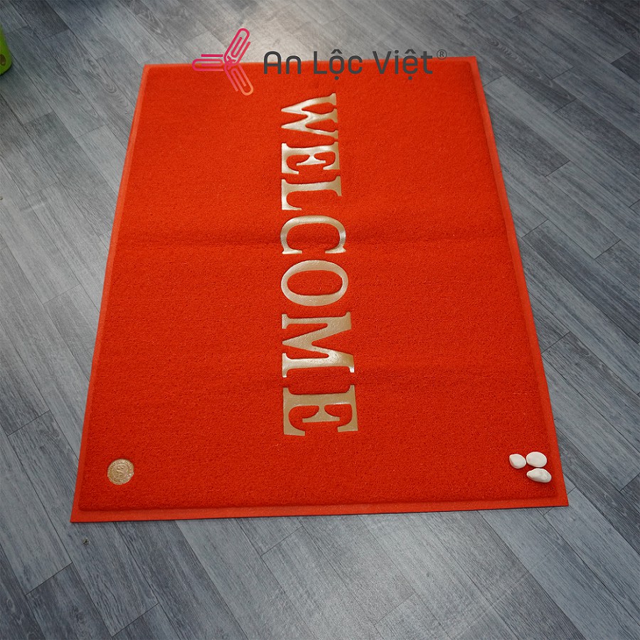 Thảm nhựa lau chân Welcome 90x120cm (màu ngẫu nhiên)