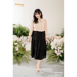 Chân váy nhún 3 tầng BIG SIZE 55kg đến 95kg - 21YCV82 - [BU Bigsize Young]